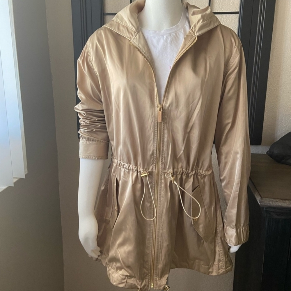 Michael Kors Windbreaker Gold jacket, New, Medium
